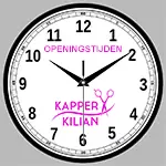 Miniatuur van openingstijden klok van Kapper Kilian